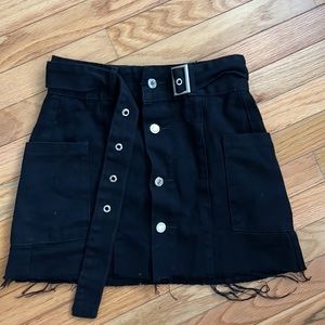 Black Denim skirt